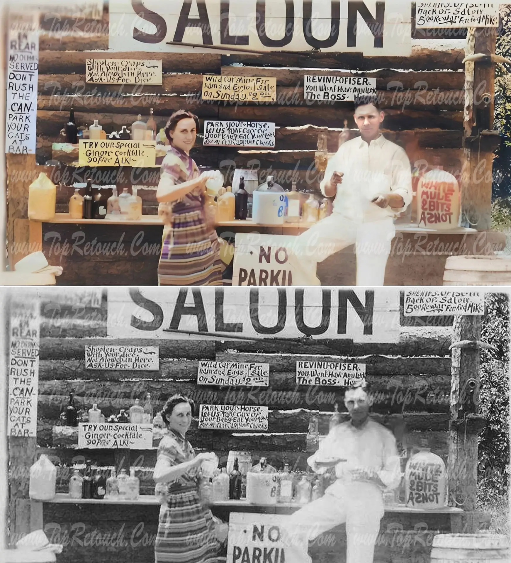 restoration and colorize photo