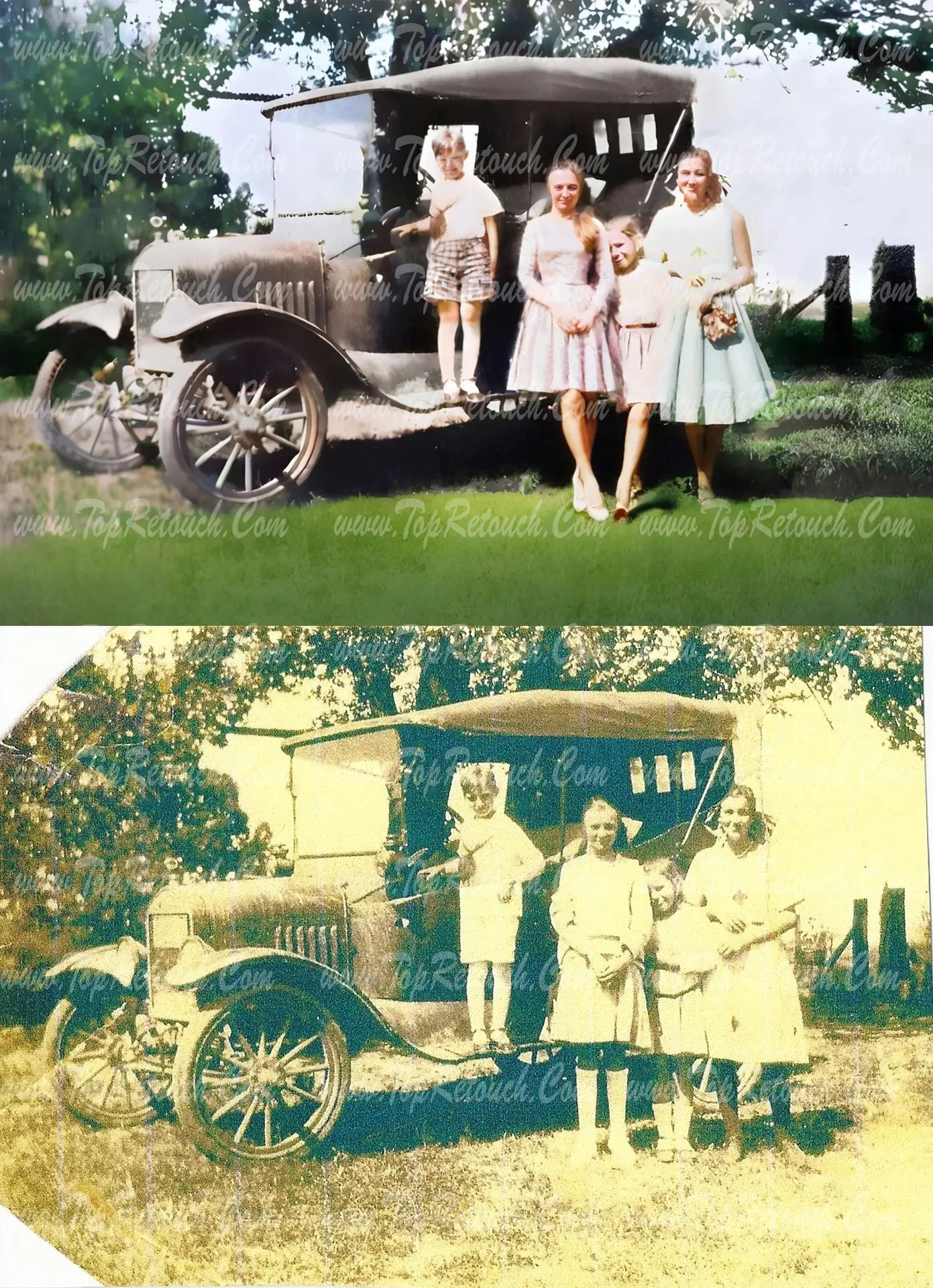 restoration and colorize photo